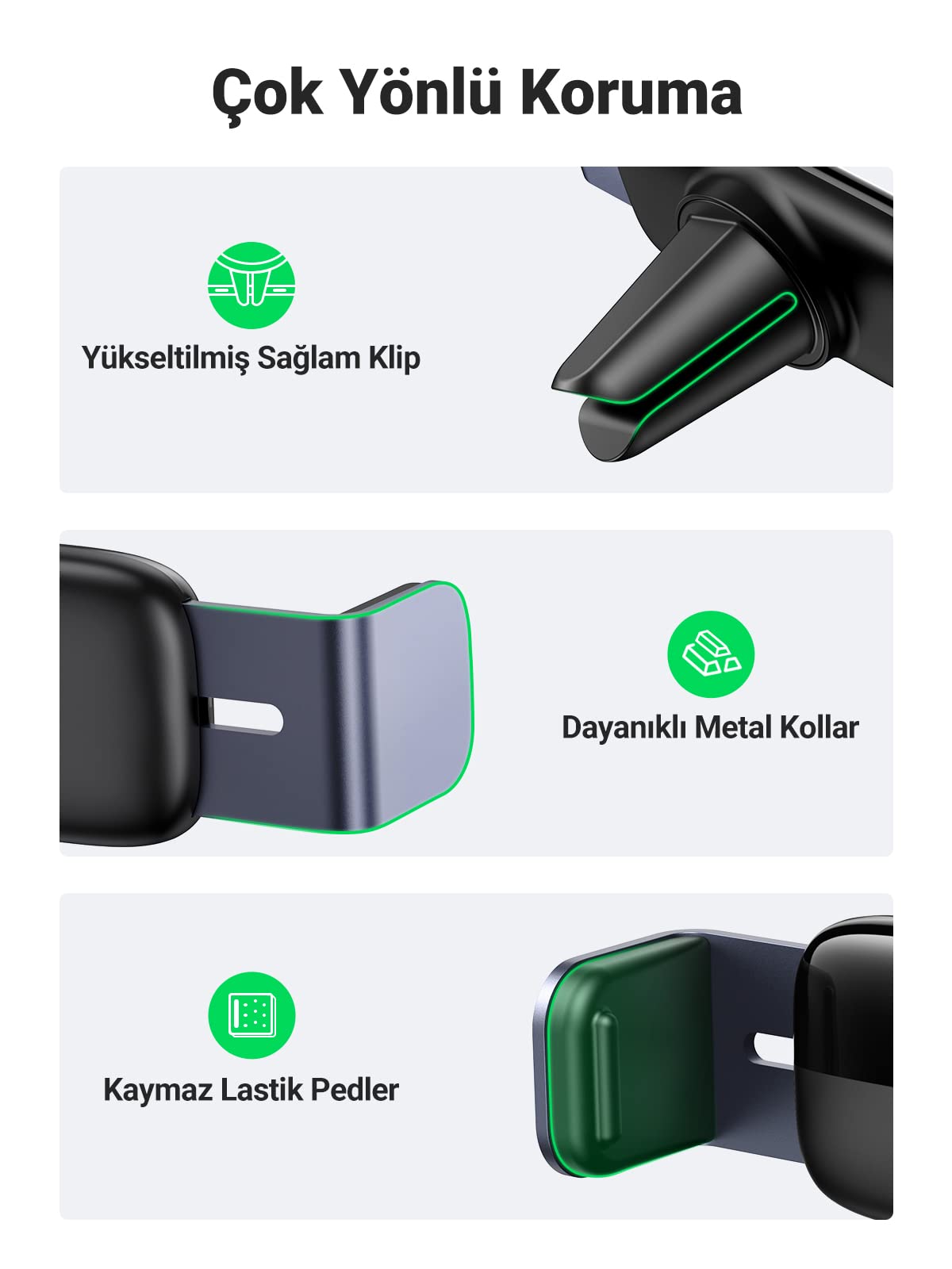 UGREEN Havalandırma Izgarası Telefon Tutucu