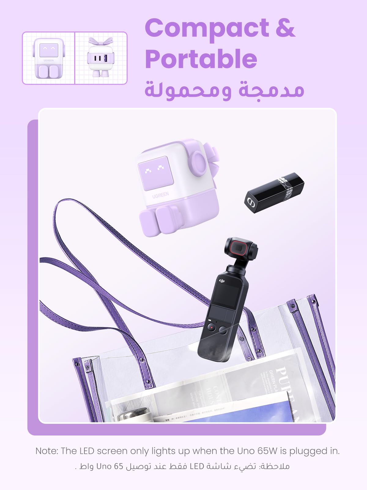 UGREEN Uno Charger 65W (Purple)