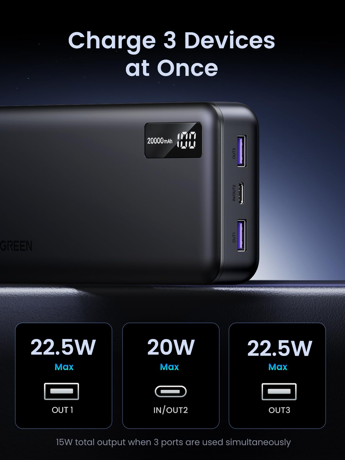 UGREEN Power Bank 22.5W 20000mAh – UGREEN Official Site