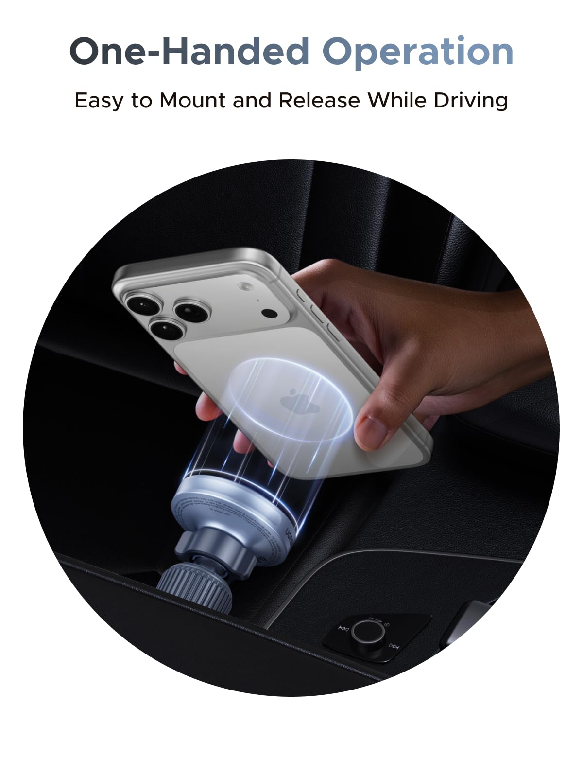 UGREEN MagFlow Magnetic Wireless Car Charger 25W