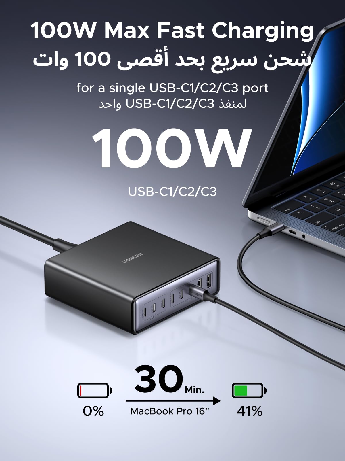 UGREEN Zapix Charger GaN Desktop Fast 8-port 200W – UGREEN