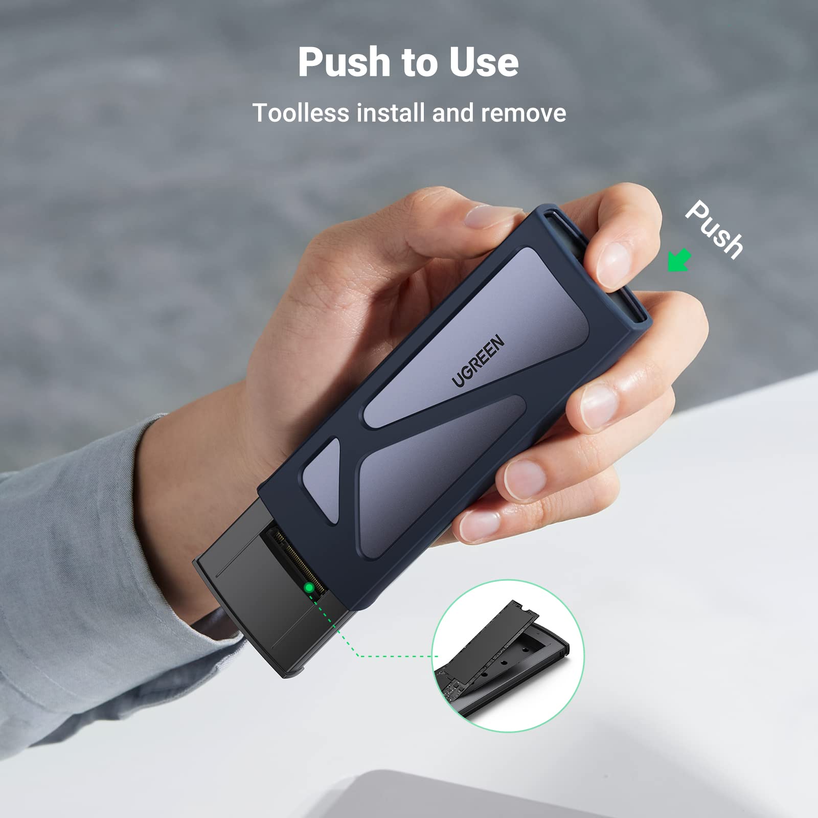 UGREEN Tool-Free 10Gbps NVMe SSD Enclosure – UGREEN Official Site