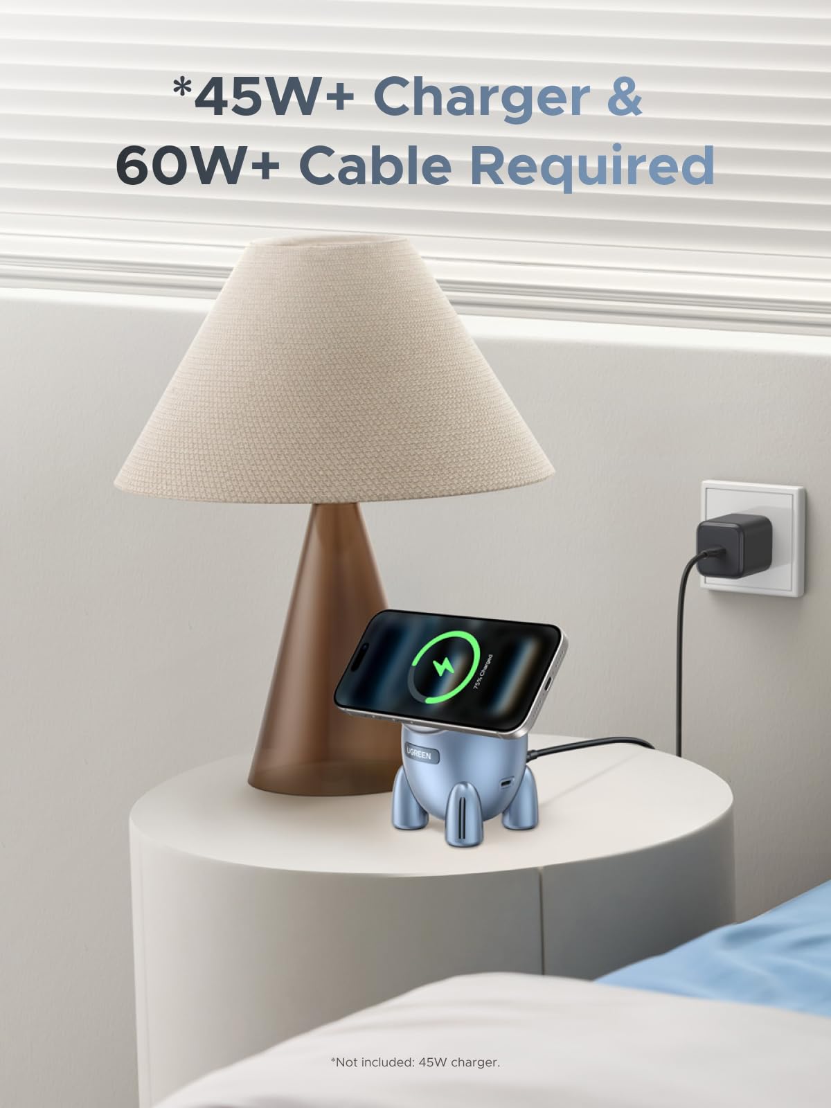 UGREEN UNO Rocket Shape Wireless 25W Charger