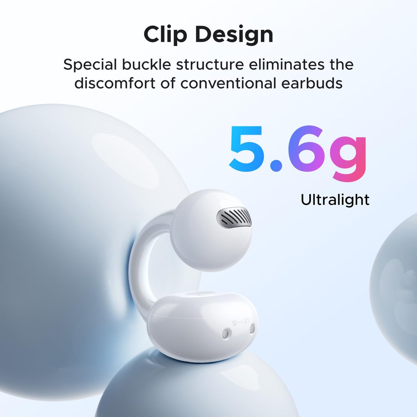 UGREEN ClipBuds Magic Tai Nghe Open-ear kèm Màn Hình Cảm Ứng Thông Minh