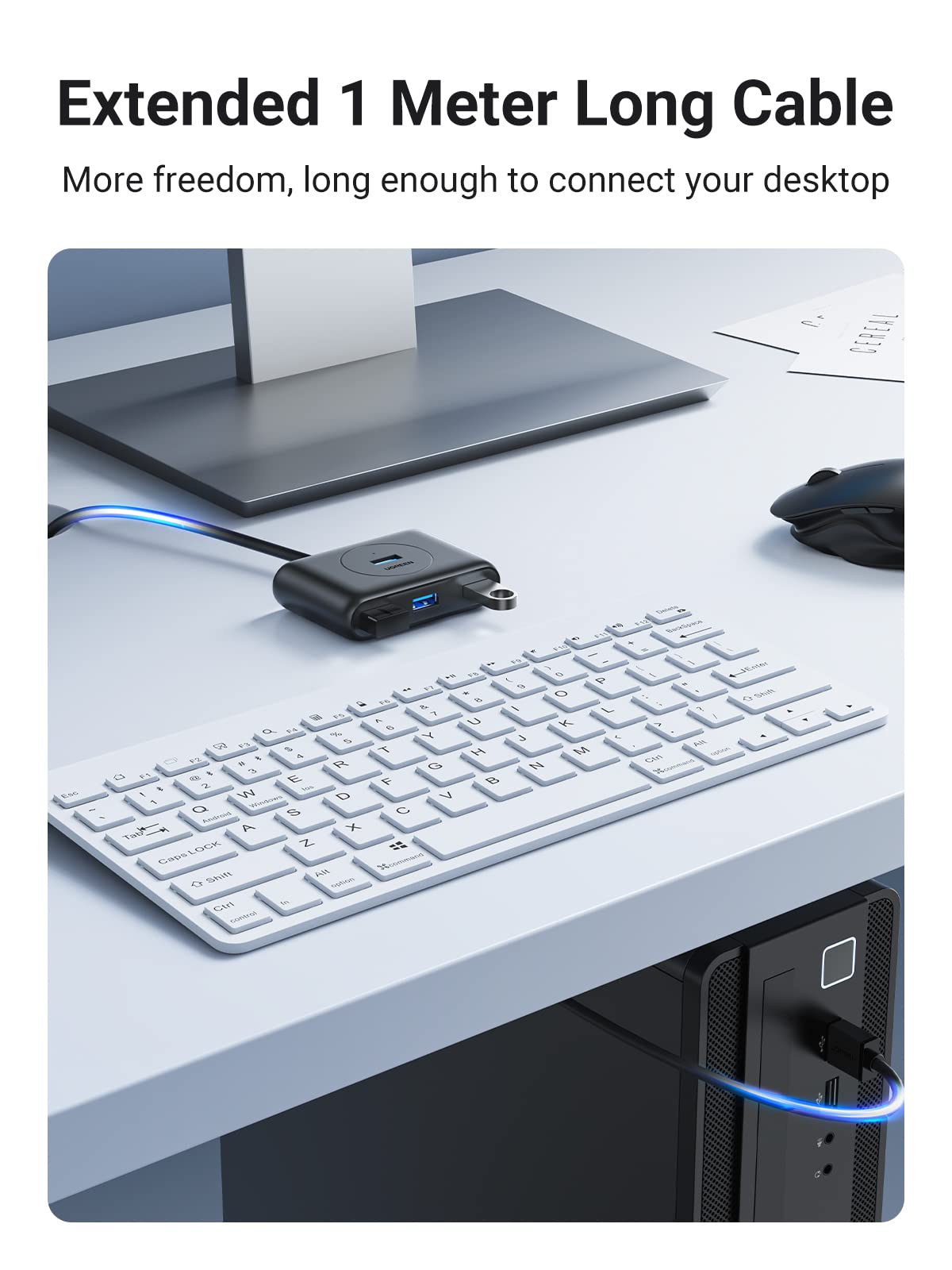 UGREEN 4’ü 1 Arada USB-C 3.0 Hub (1 m)