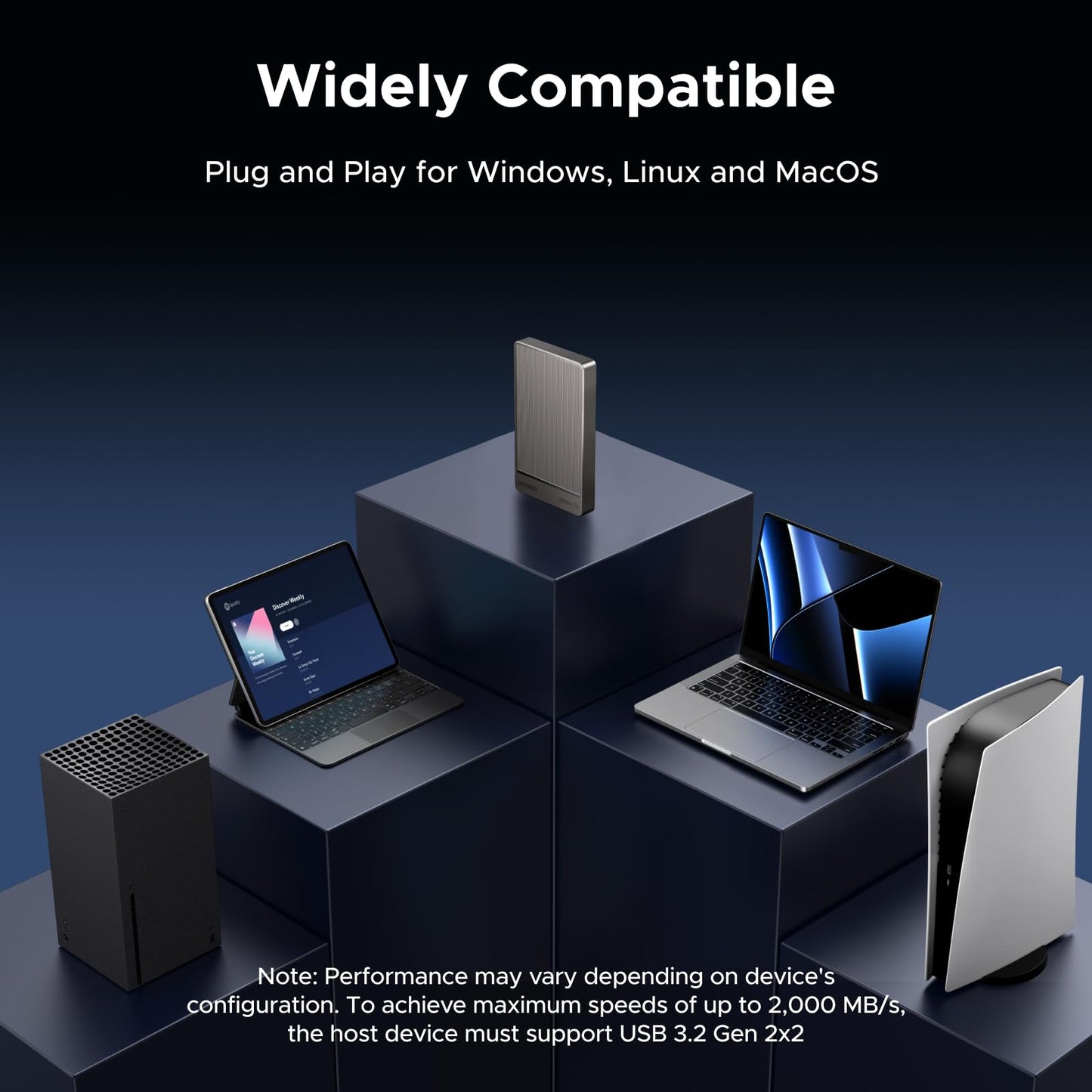 UGREEN Portable Hard Drive 1TB 20Gbps