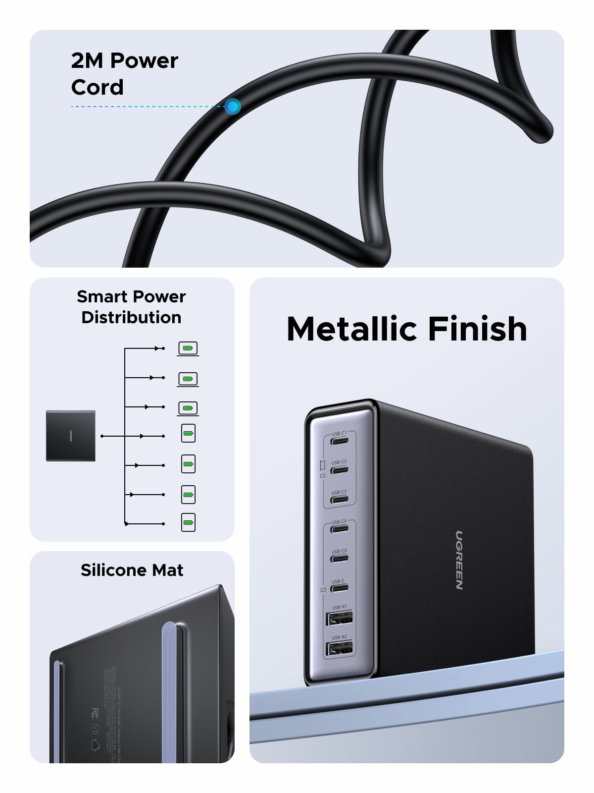 UGREEN Nexode 200W 8-Port GaN Charger – UGREEN Official Site