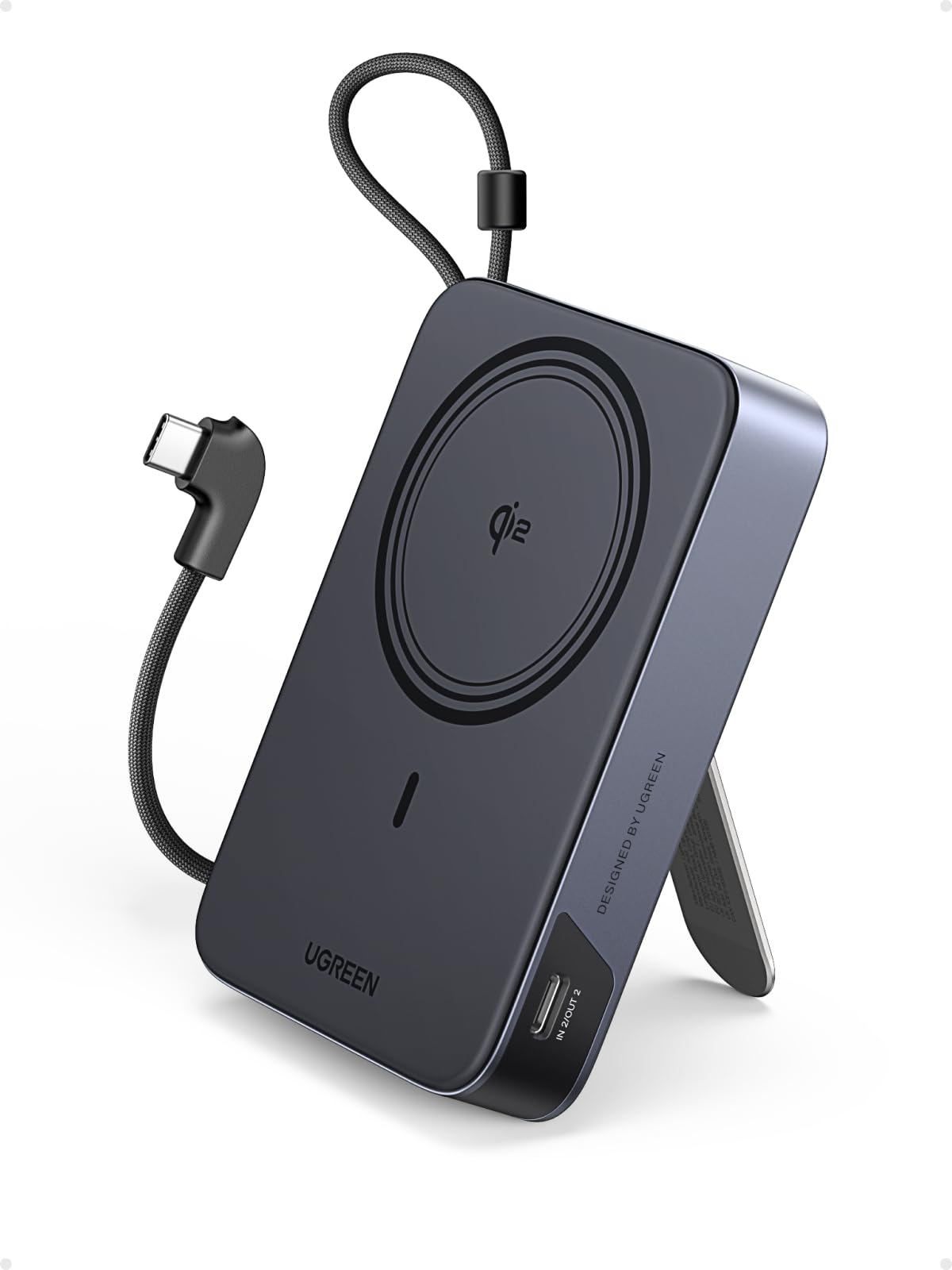 UGREEN Qi2 15W Magsafe Power Bank ATL Cells 10000mAh with Cable & Stand