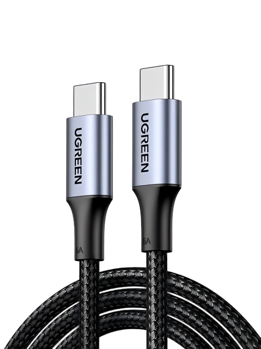 UGREEN كابل USB-C بقدرة 100 واط بطول 2 متر مضفّر