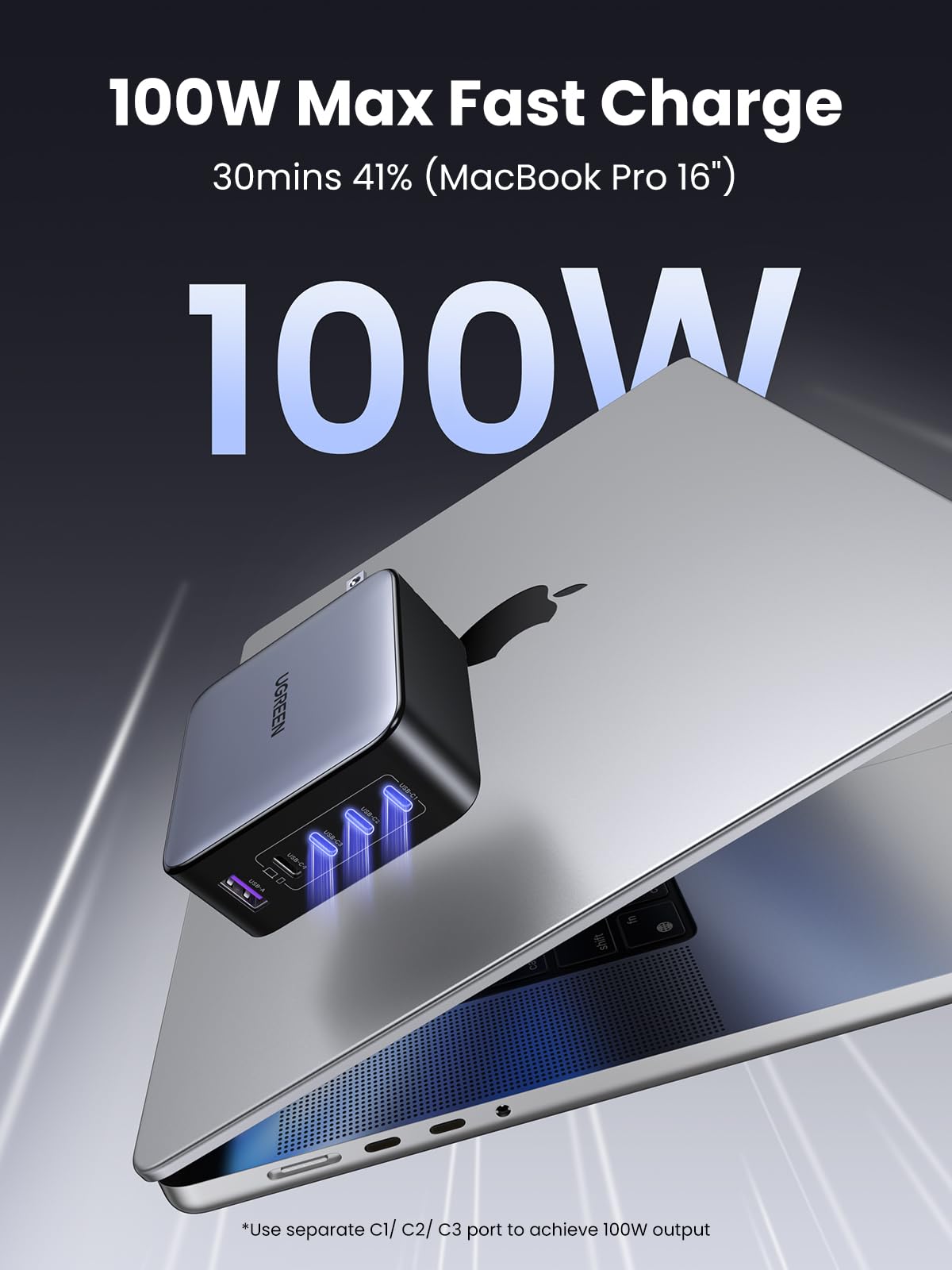 100W4C1Amini GaN Fast Charger