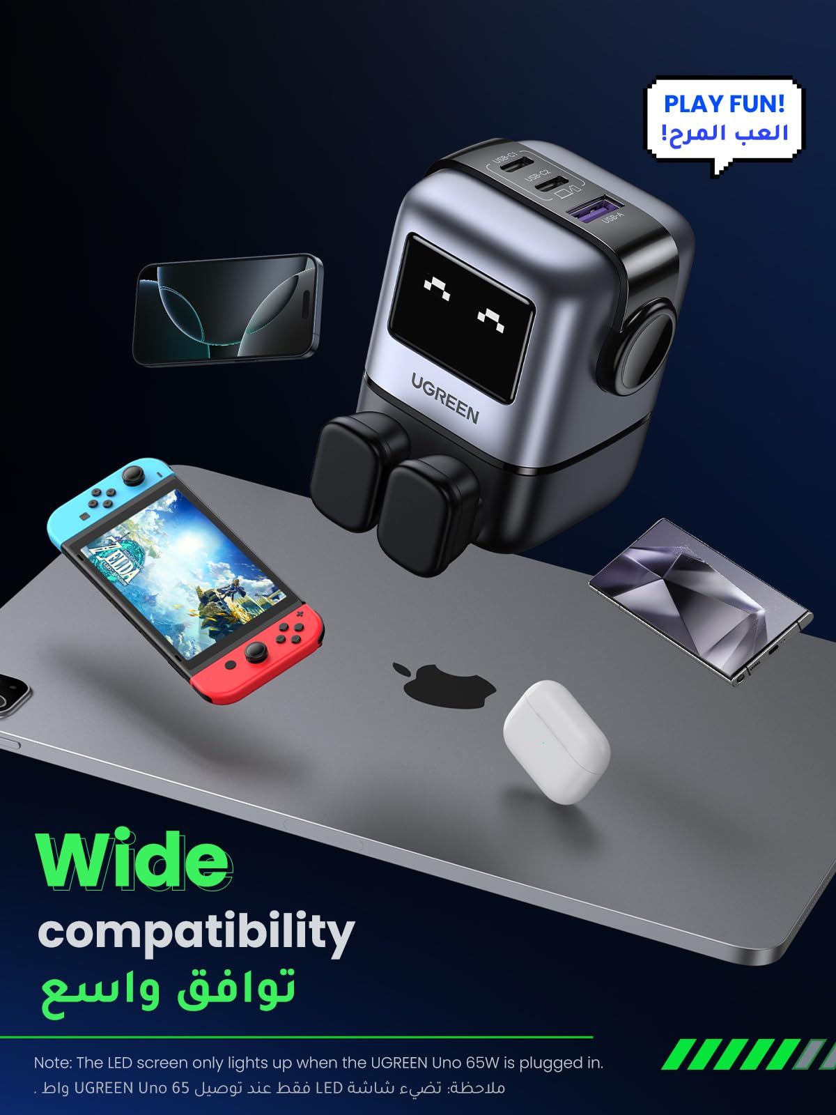 UGREEN Uno Charger 65W (Black)