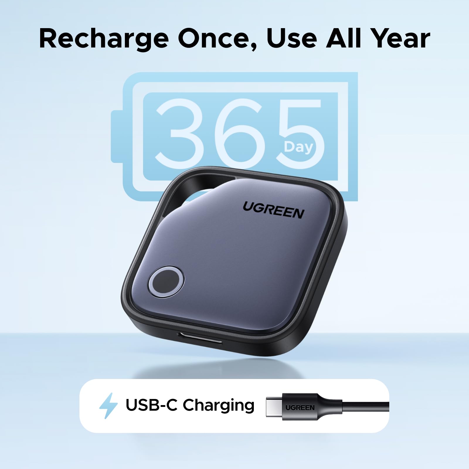 UGREEN FineTrack Duo for iOS or Android, Dual System USB-C Rechargeable