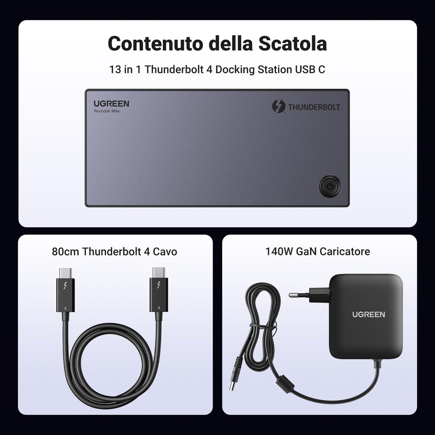 UGREEN Revodok Max 313 Docking Station Thunderbolt 4 40Gbps