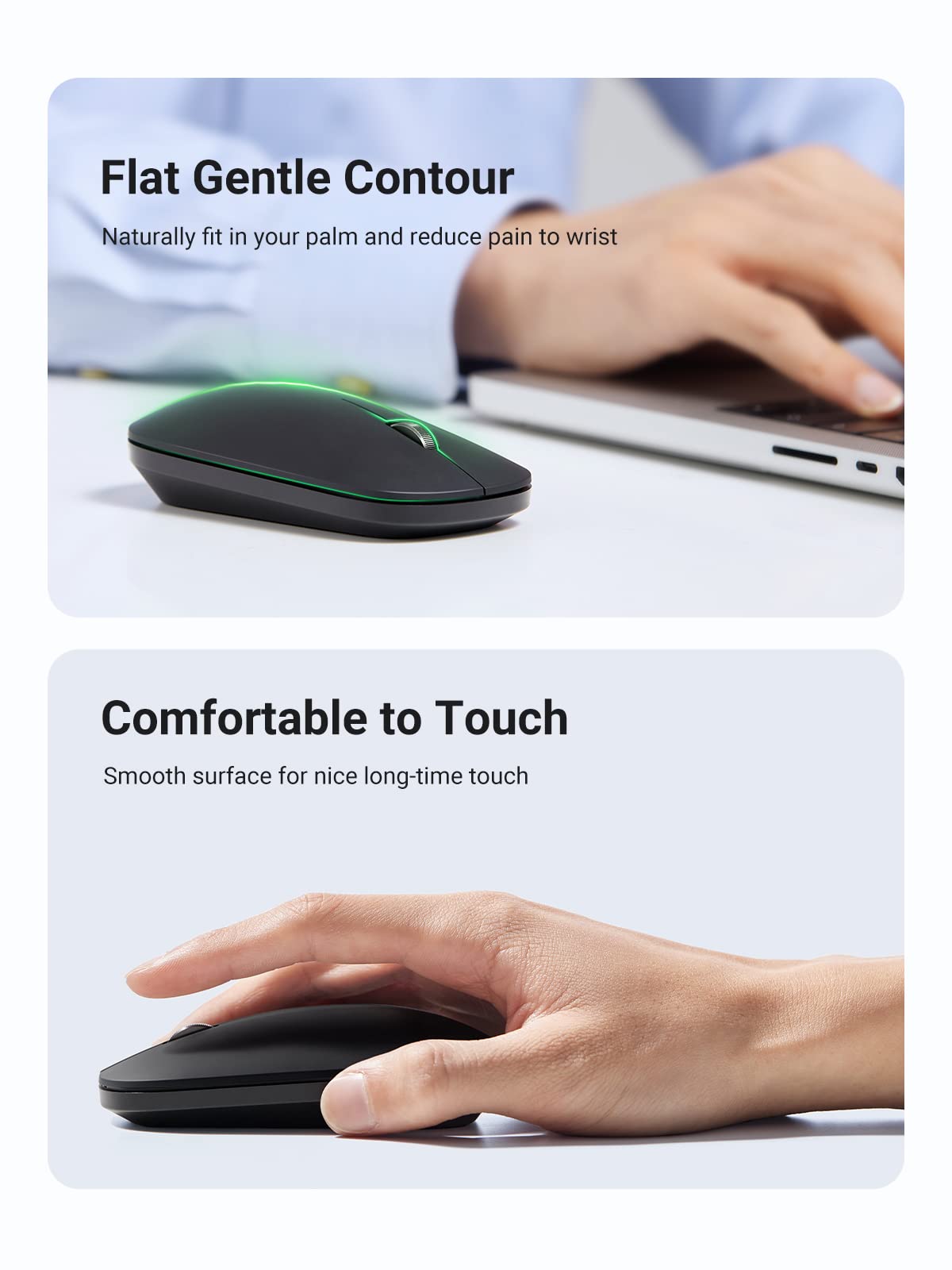 UGREEN Silent Mice Cordless Slim USB 2.4G