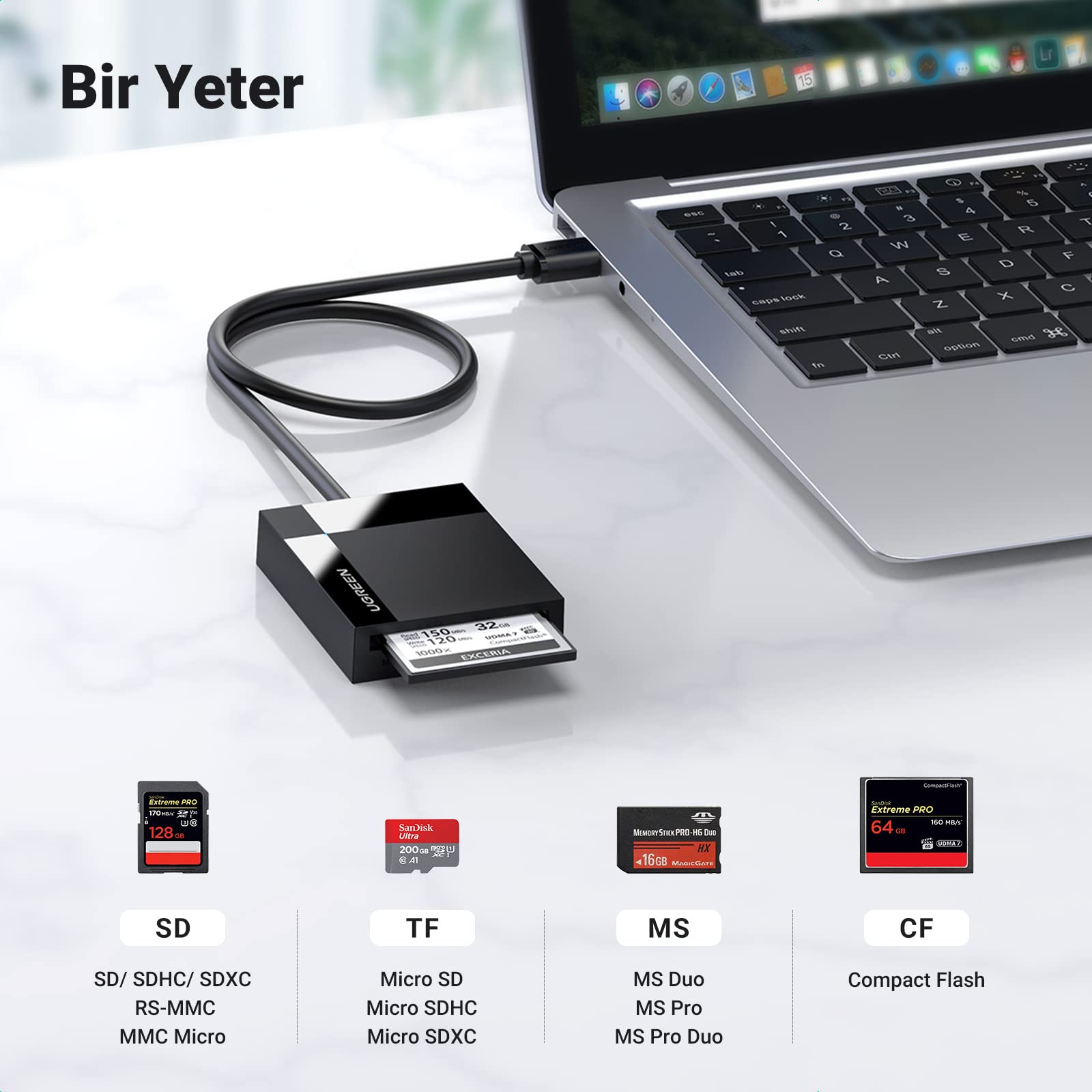 UGREEN 4'ü 1 Arada USB 3.0 Kart Okuyucu – UGREEN Official Site