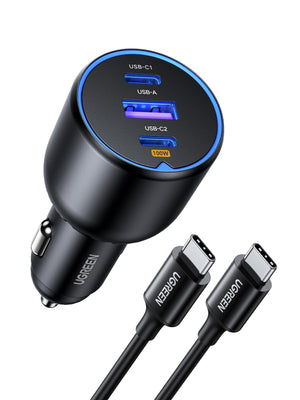 UGREEN 130W 2C1A USB C Car Charger (with 100W USB C Cable)