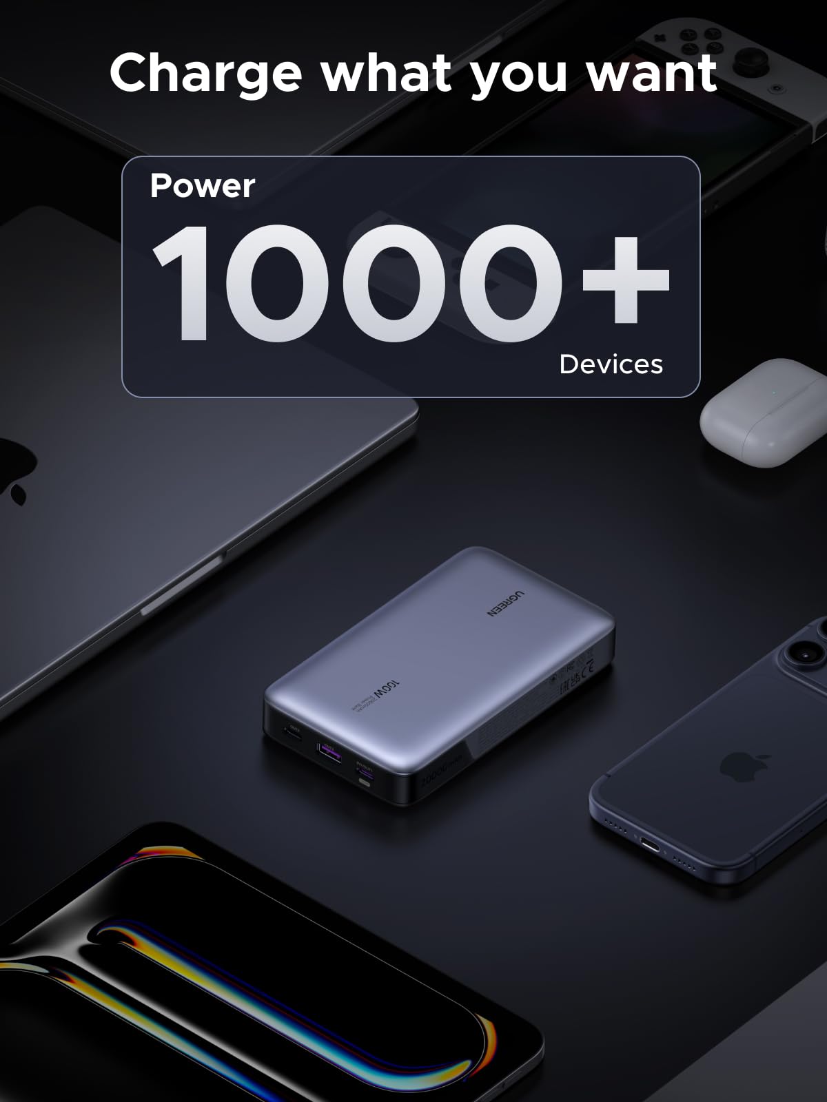 UGREEN Nexode 20000mAh Power Bank 100W