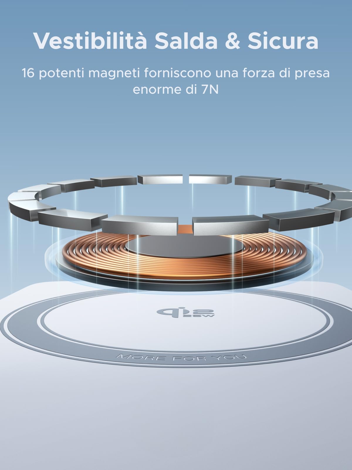 Caricatore Wireless UGREEN MagFlow 2 In 1 - Stazione Ricarica Magnetica Caricatore Wireless UGREEN MagFlow 2 In 1 - Stazione Ricarica Magnetica