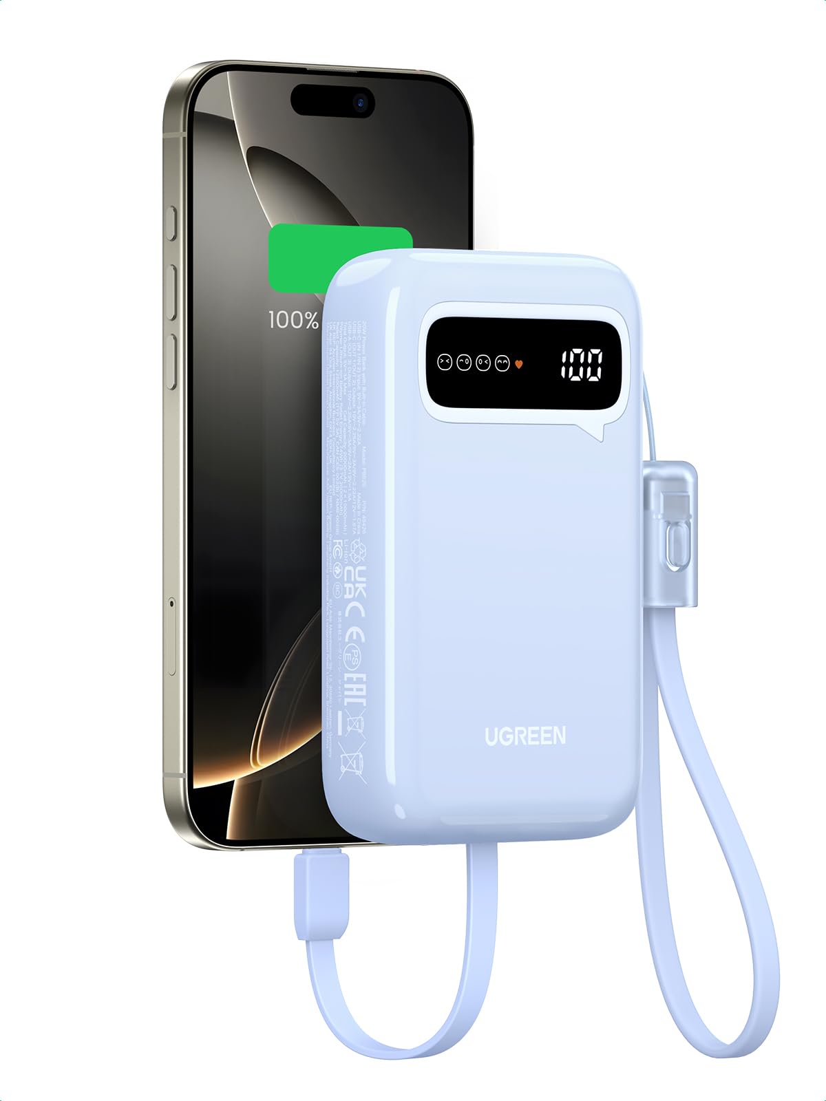 UGREEN 20000mAh PD20W 3-Ports Digital Display Powerbank