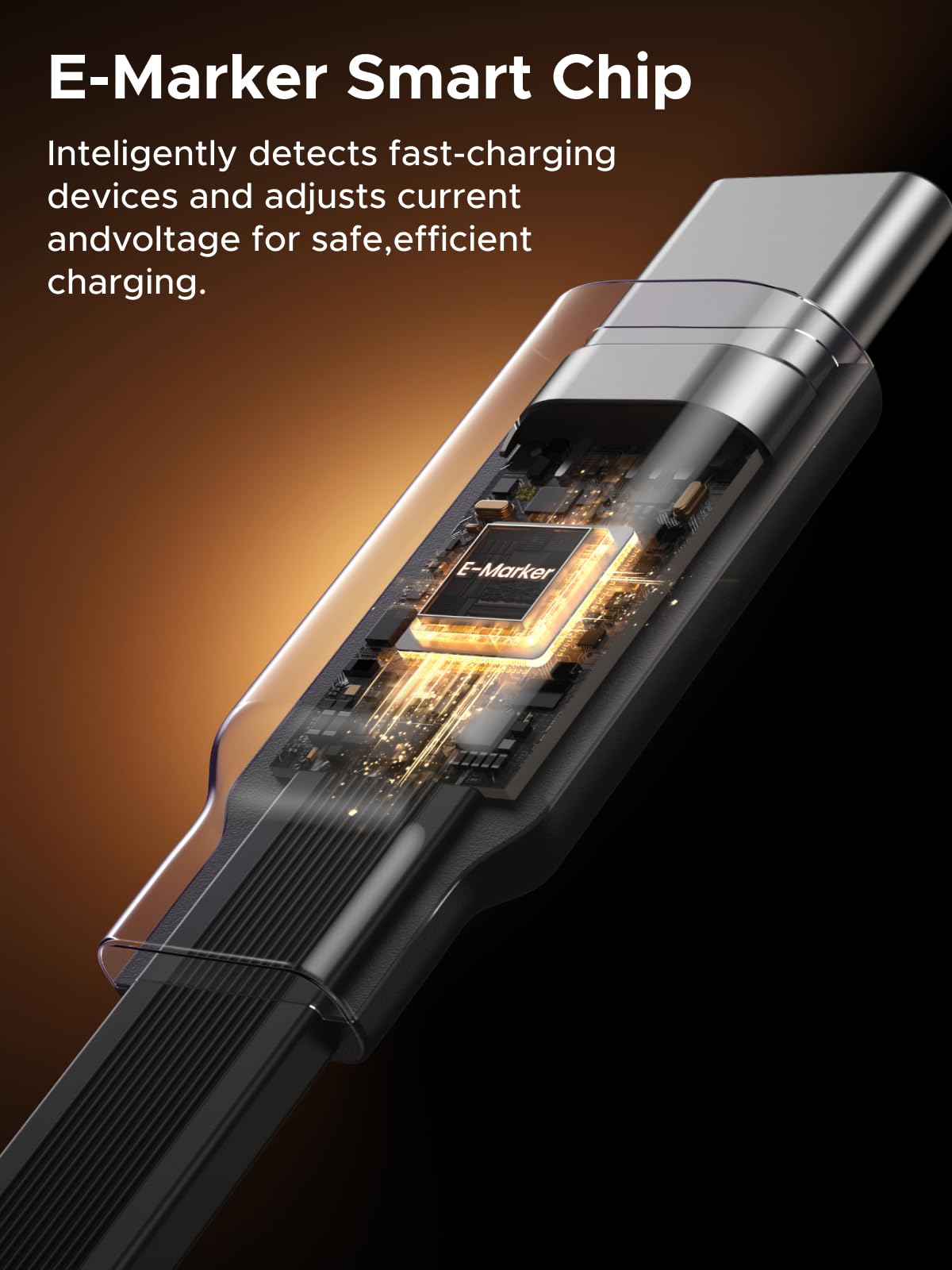 สายชาร์จ UGREEN Nexode USB-C แบบยืดหดได้ 100W