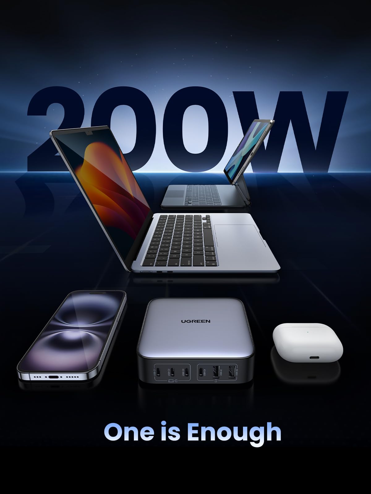 UGREEN Nexode شاحن أربعة منافذ 100 واط