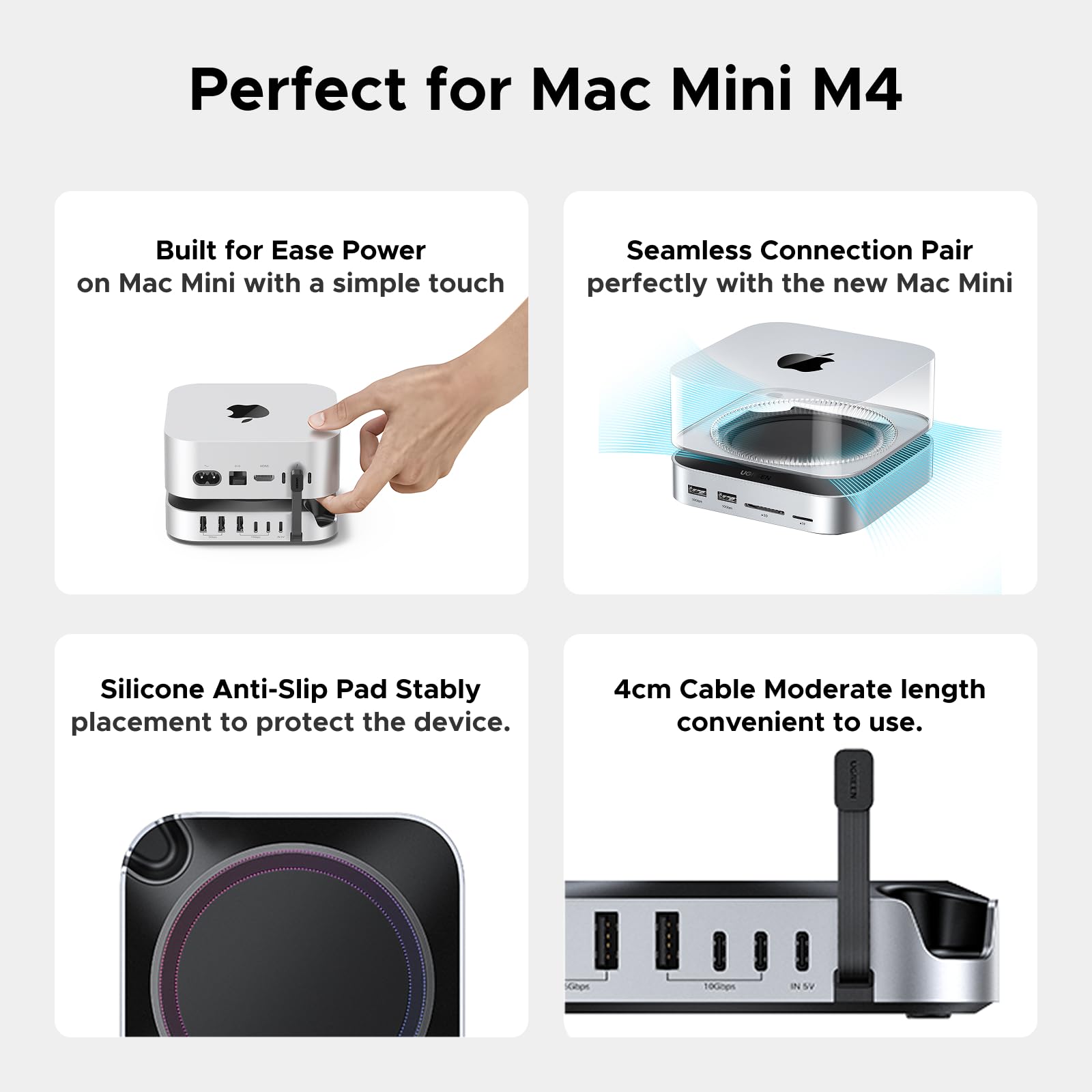 UGREEN Mac mini M4/M4 Pro Dock 11-in-1 – UGREEN Official Site