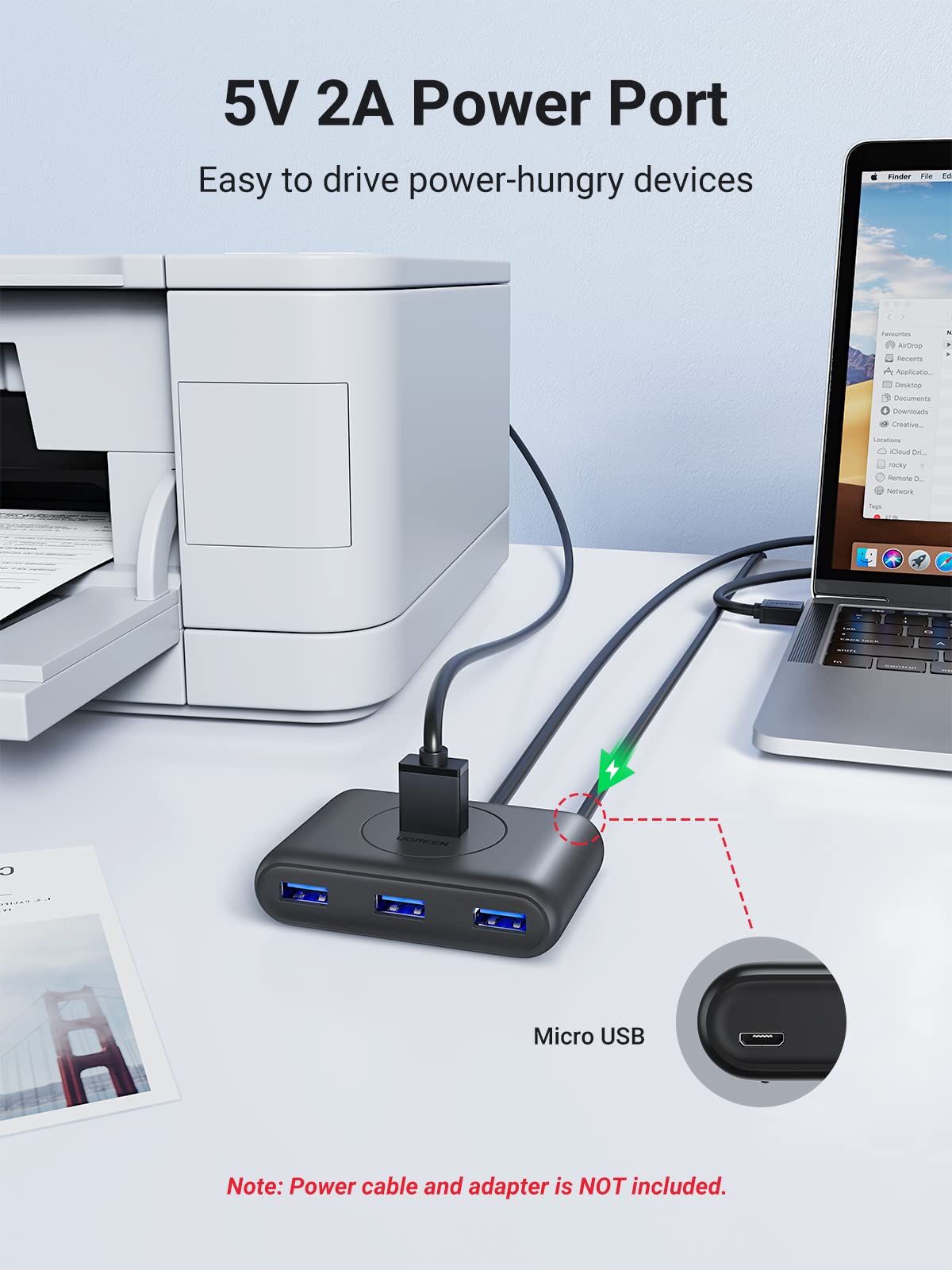 UGREEN 4’ü 1 Arada USB-C 3.0 Hub (1 m)
