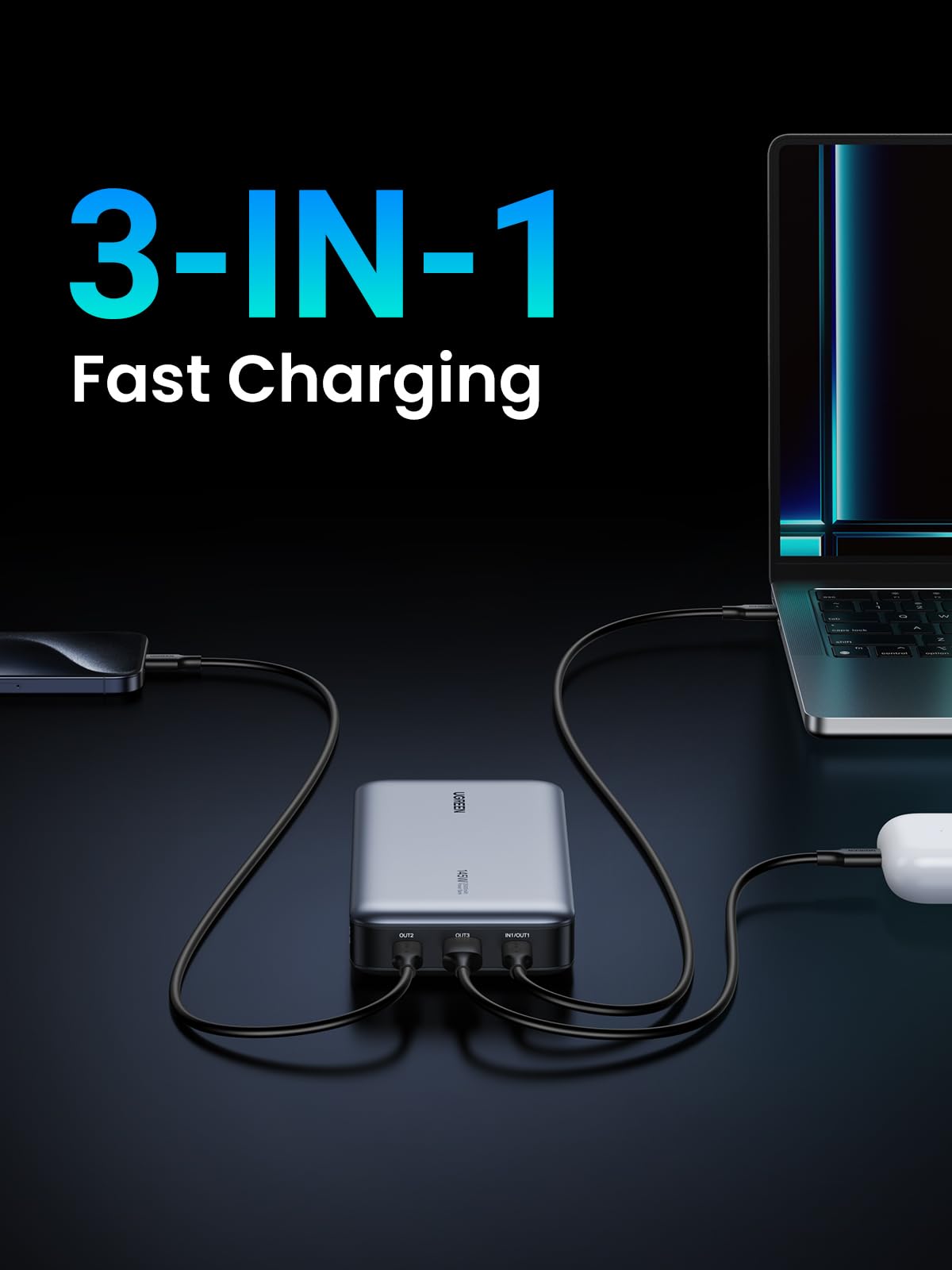 UGREEN 145W 25000mAh 3-Port Power Bank