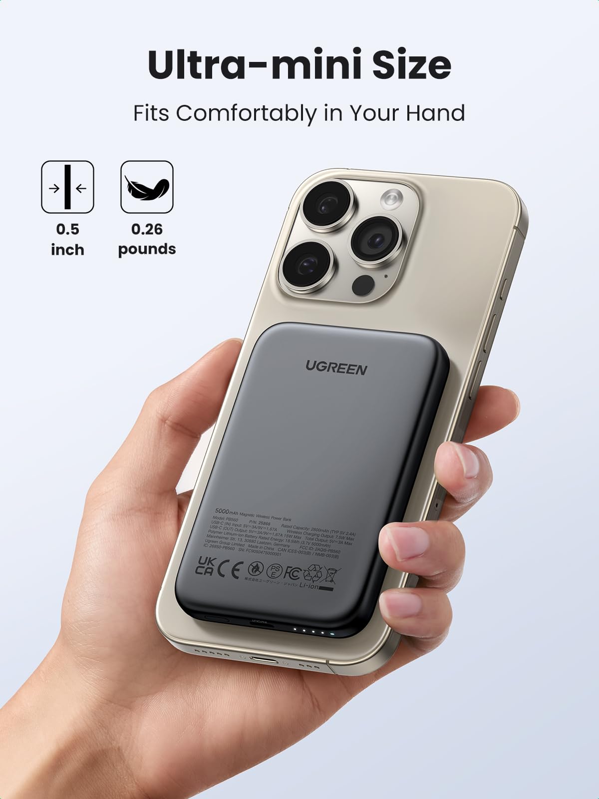 UGREEN Zapix Magsafe Power Bank 15W 5000mAh