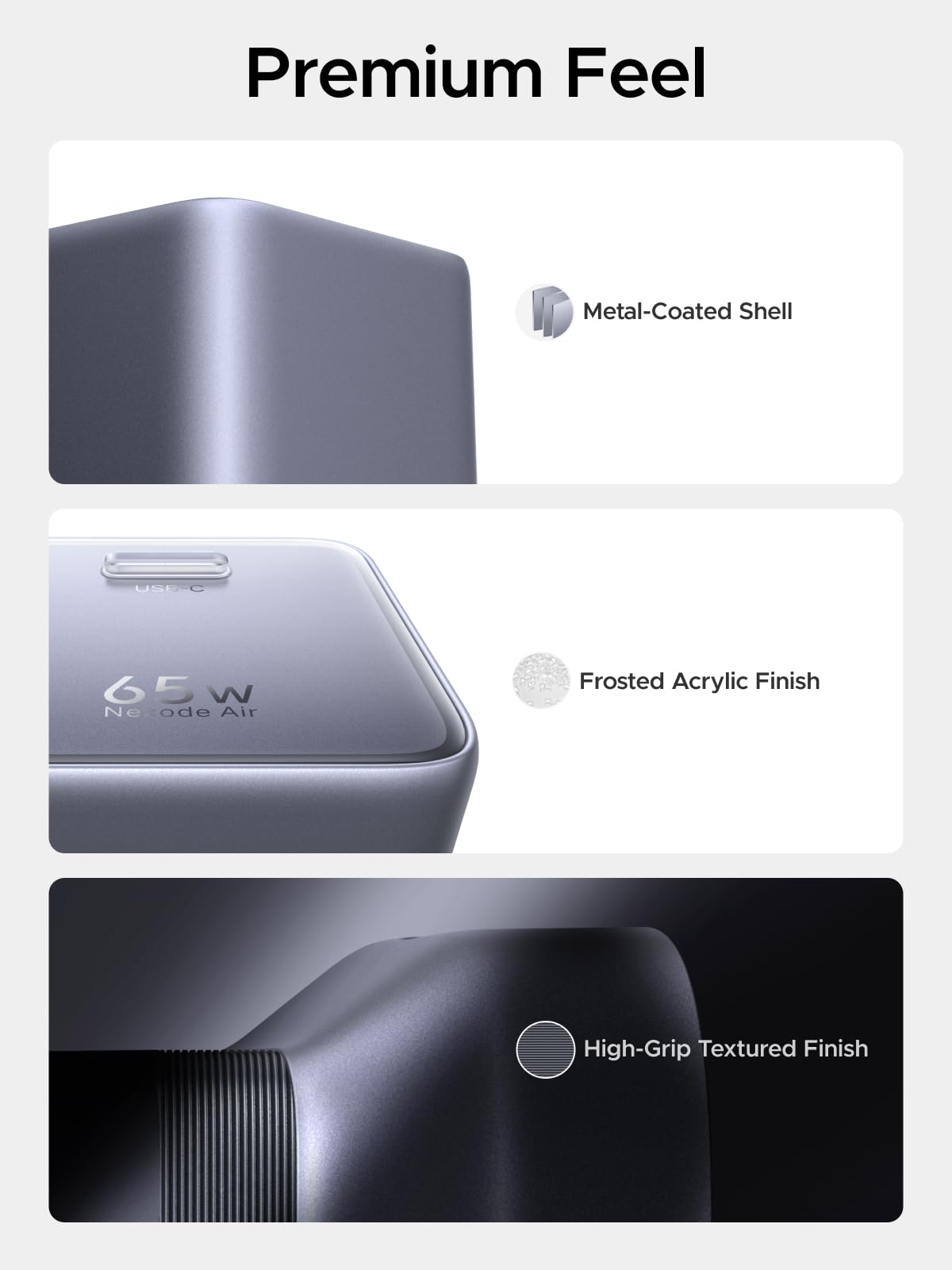 UGREEN Nexode Air USB-C Charger (65W, GaN, Foldable Plug)