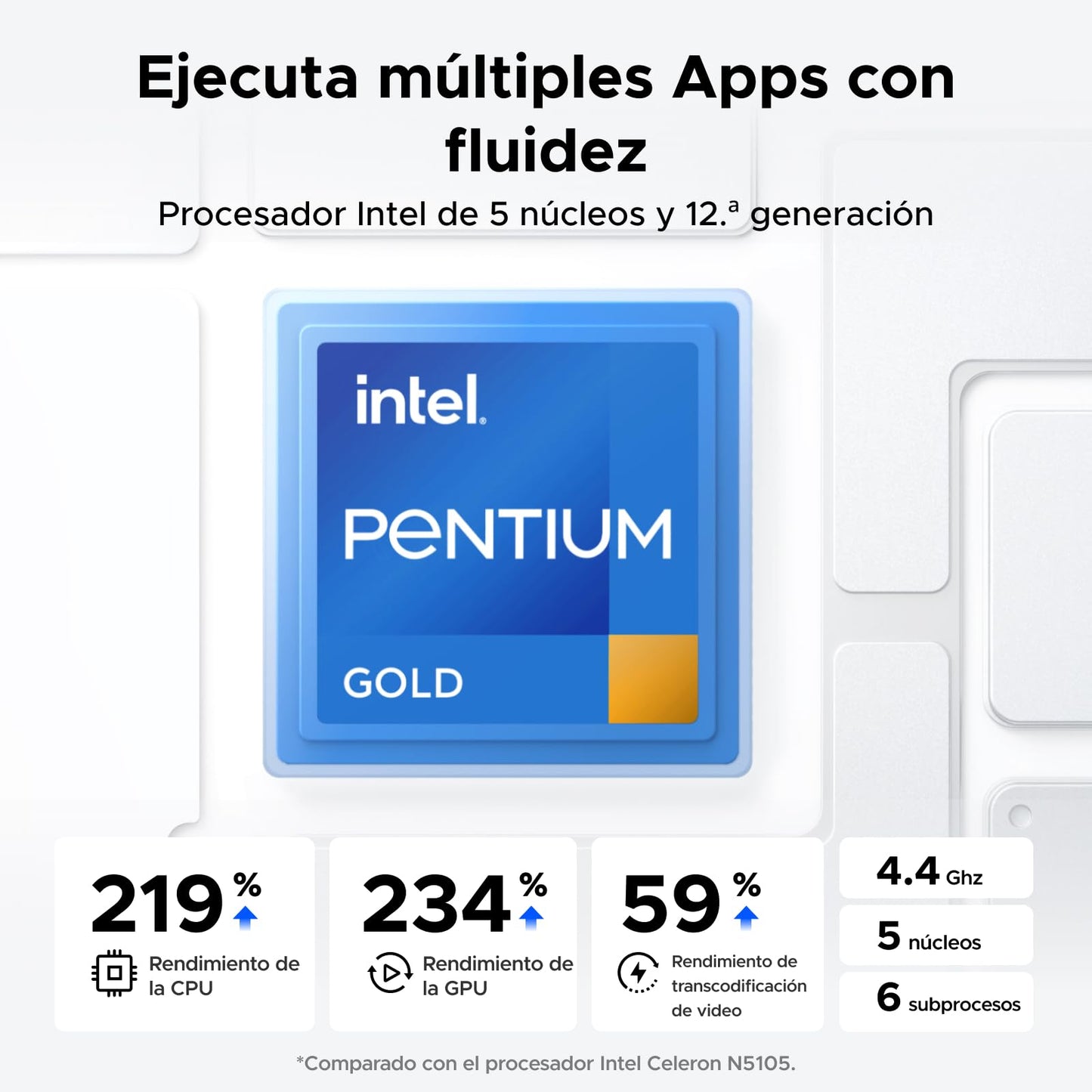 UGREEN NASync DXP4800 Plus, NAS 4 bahías, Intel Pentium Gold 8505