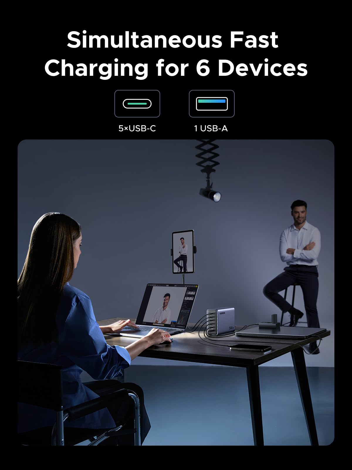 UGREEN Nexode 500W 6-Port Charger