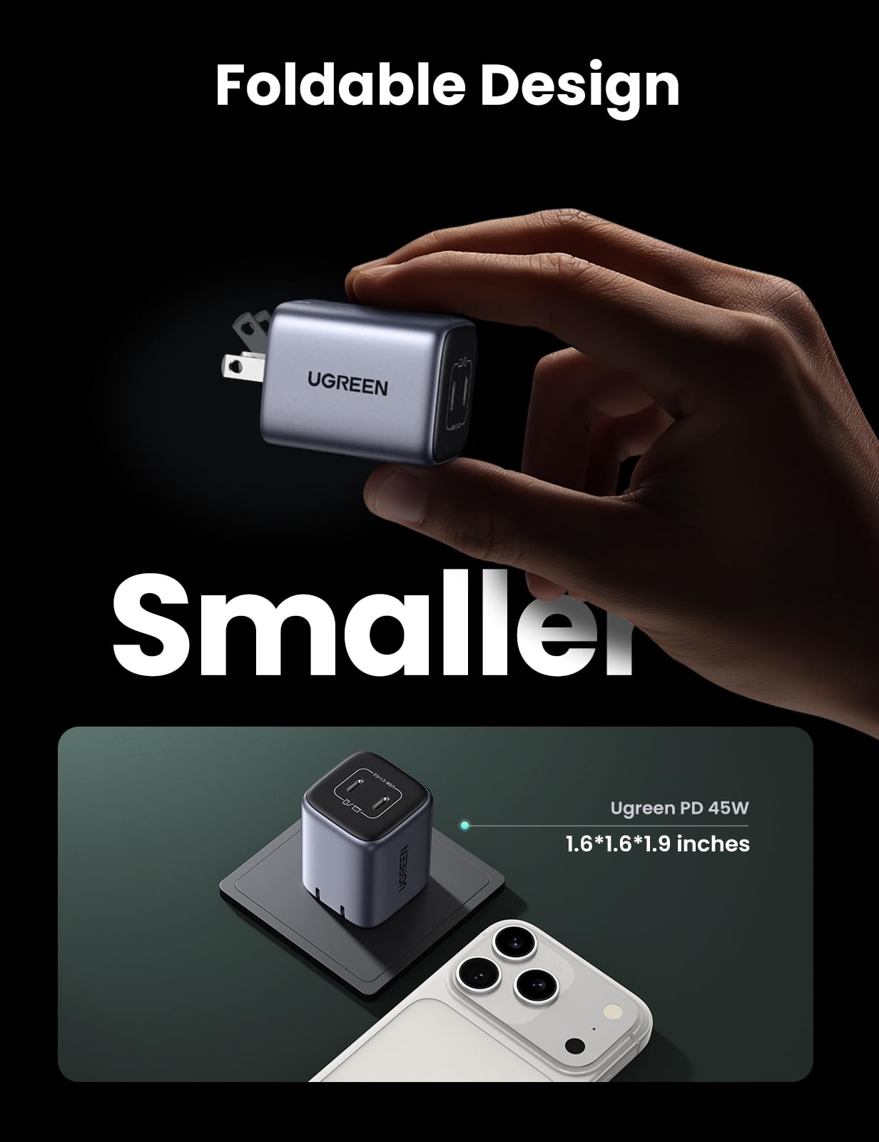 UGREEN Nexode 45W 2-Port Charger
