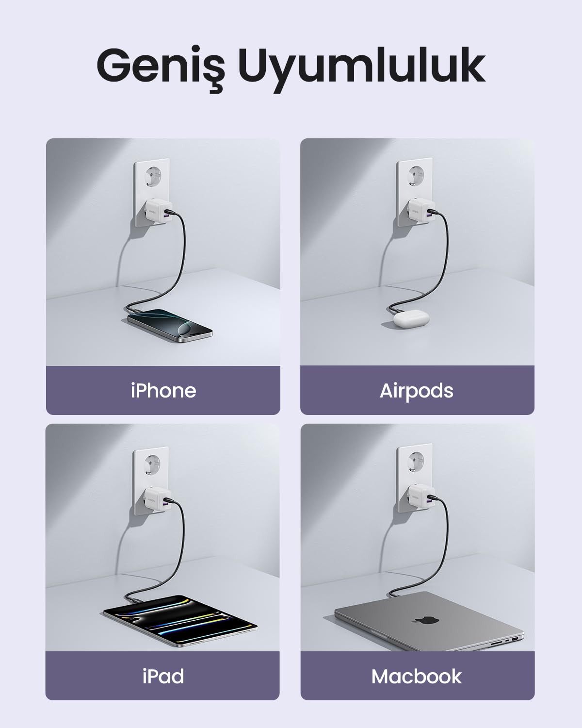 UGREEN Zapix 30W 2 Port Şarj Cihazı