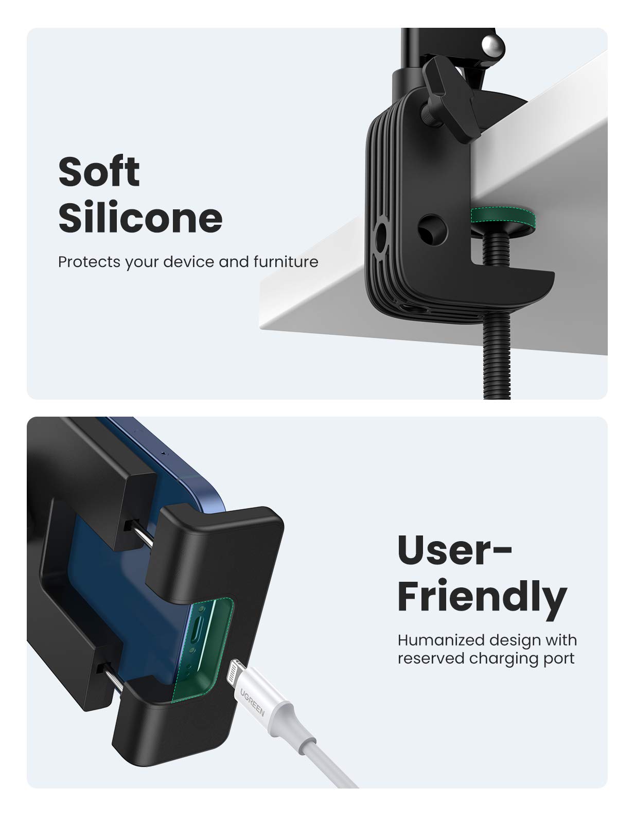 UGREEN Uzun Kollu Katlanabilir Tutucu