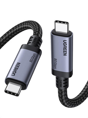 UGREEN كابل USB-C Gen4 بقدرة 240 واط (80Gbps ، USB 4.0 ، 16K/8K 60Hz)