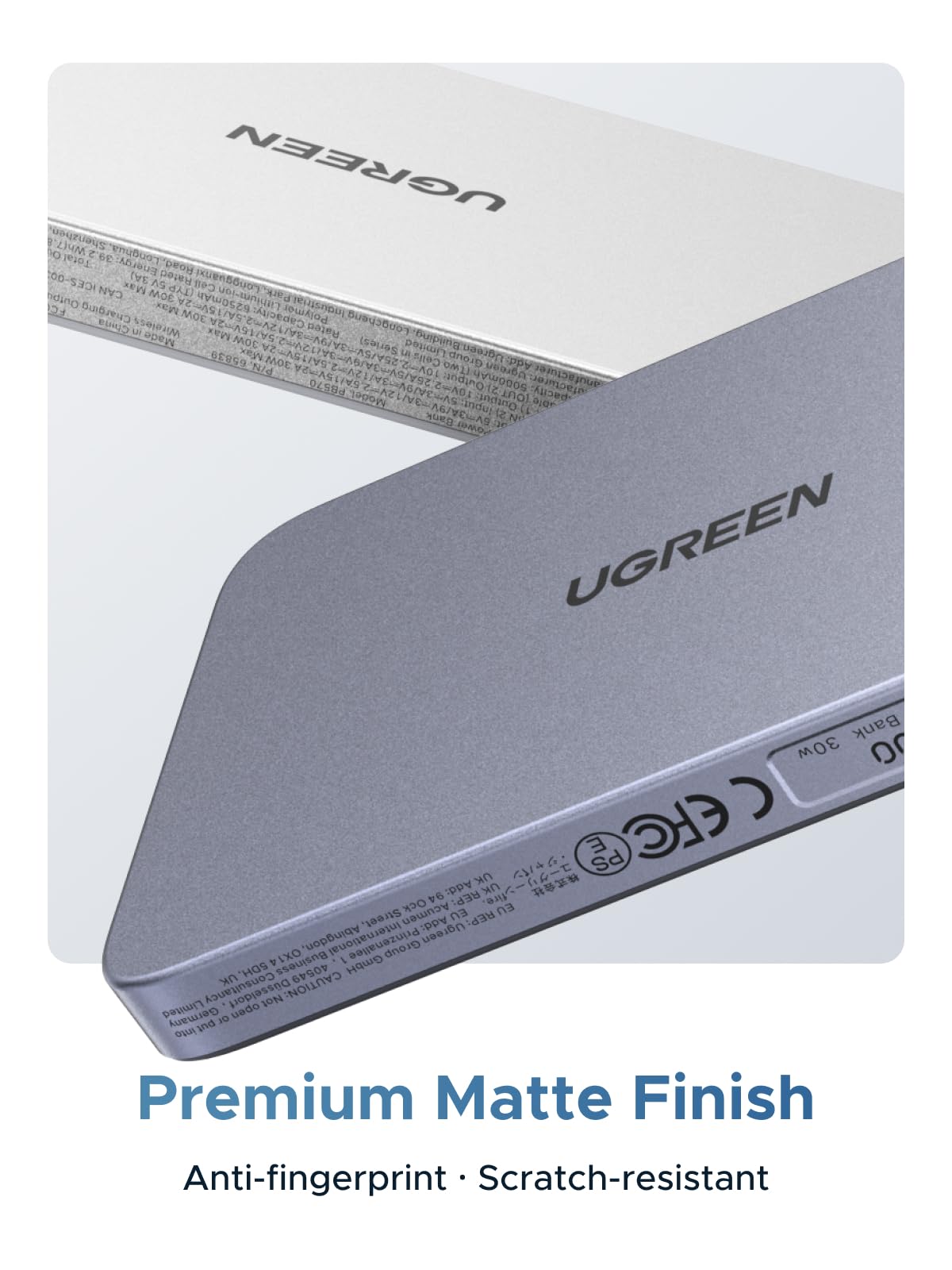 UGREEN MagFlow Air Magnetic Power Bank (10000mAh, Qi2 15W)