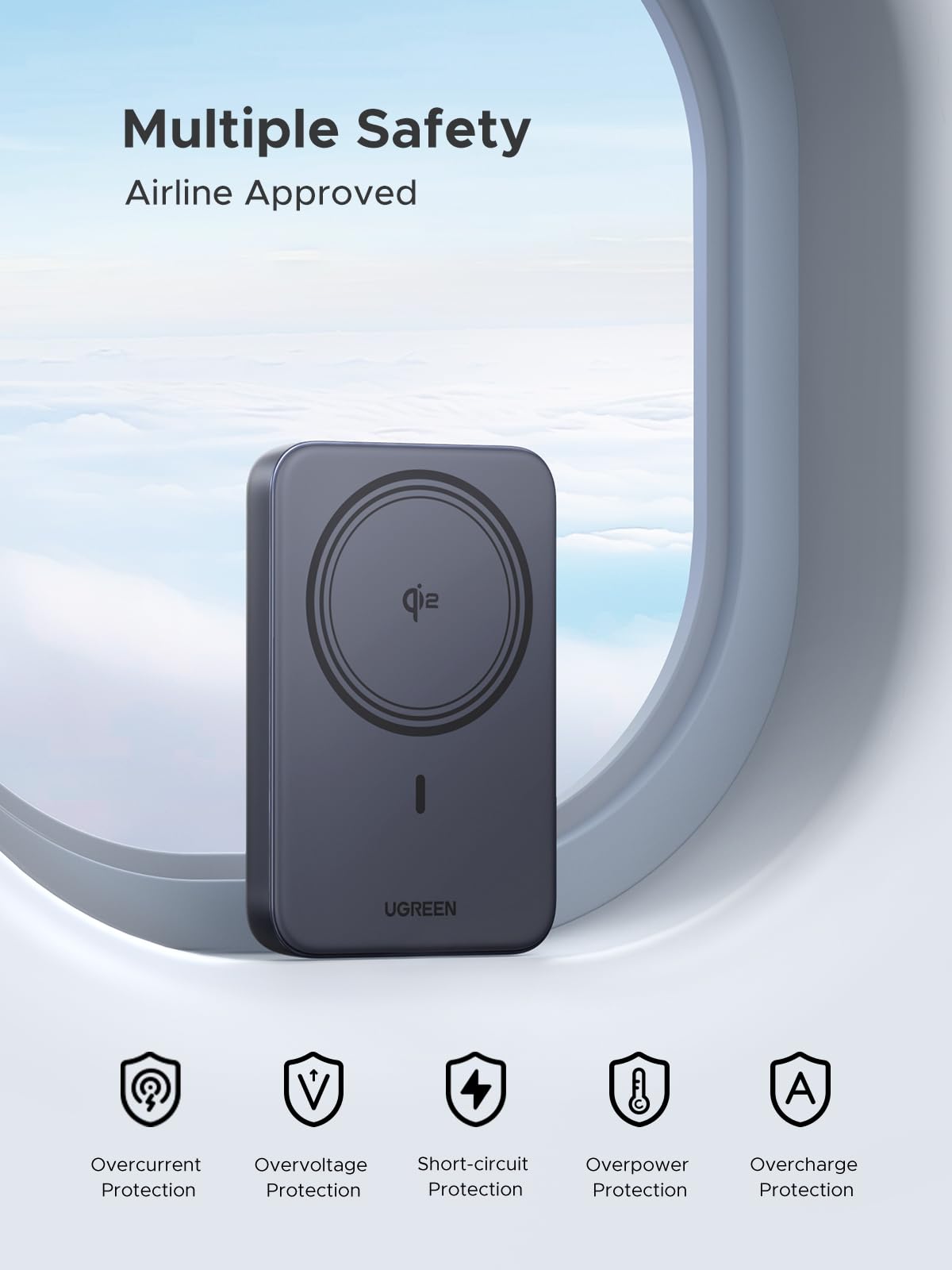 UGREEN Qi2 15W 10000mAh Magnetic Wireless Power Bank