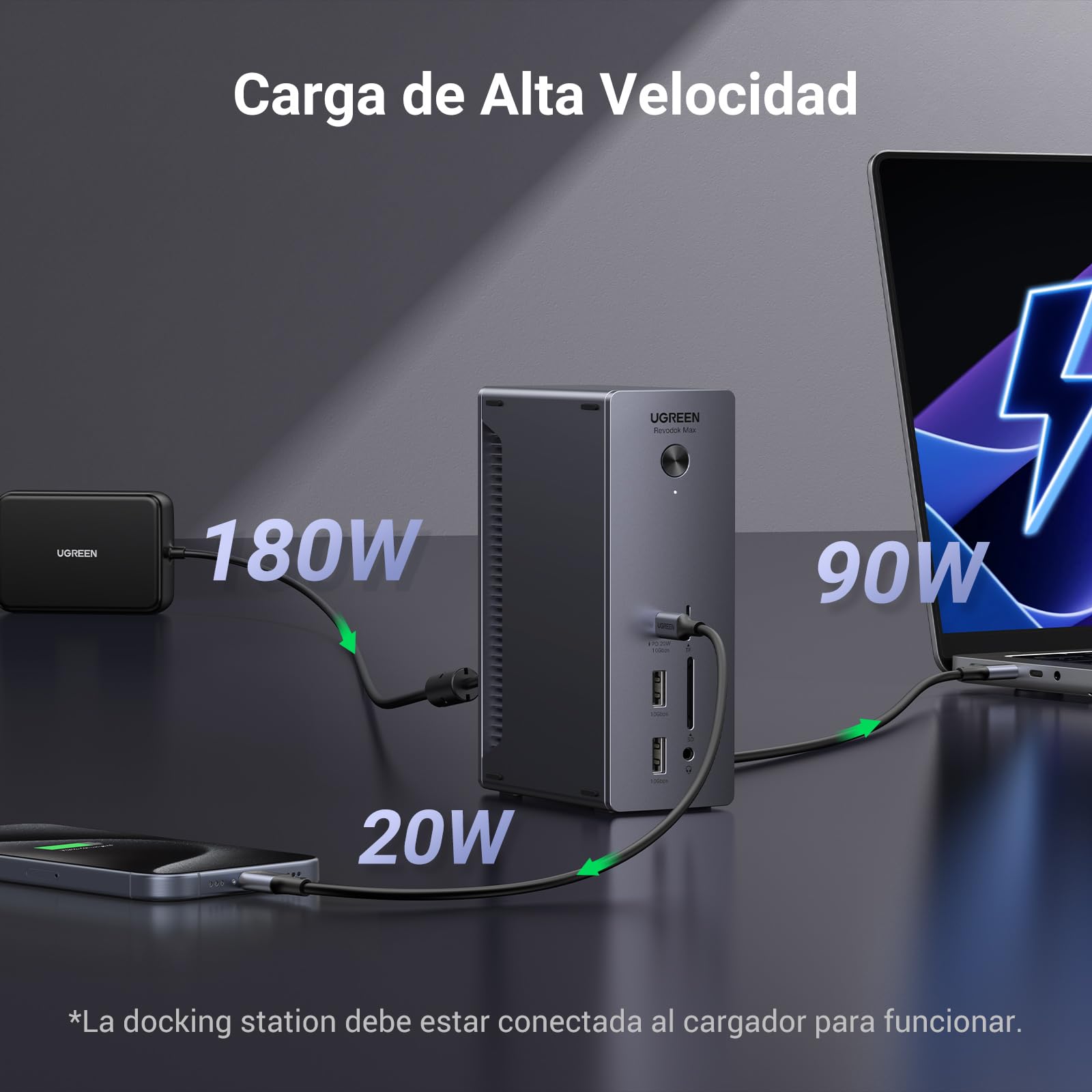 UGREEN Revodok Max 213 Docking Station Thunderbolt 4 13 En 1 Hub