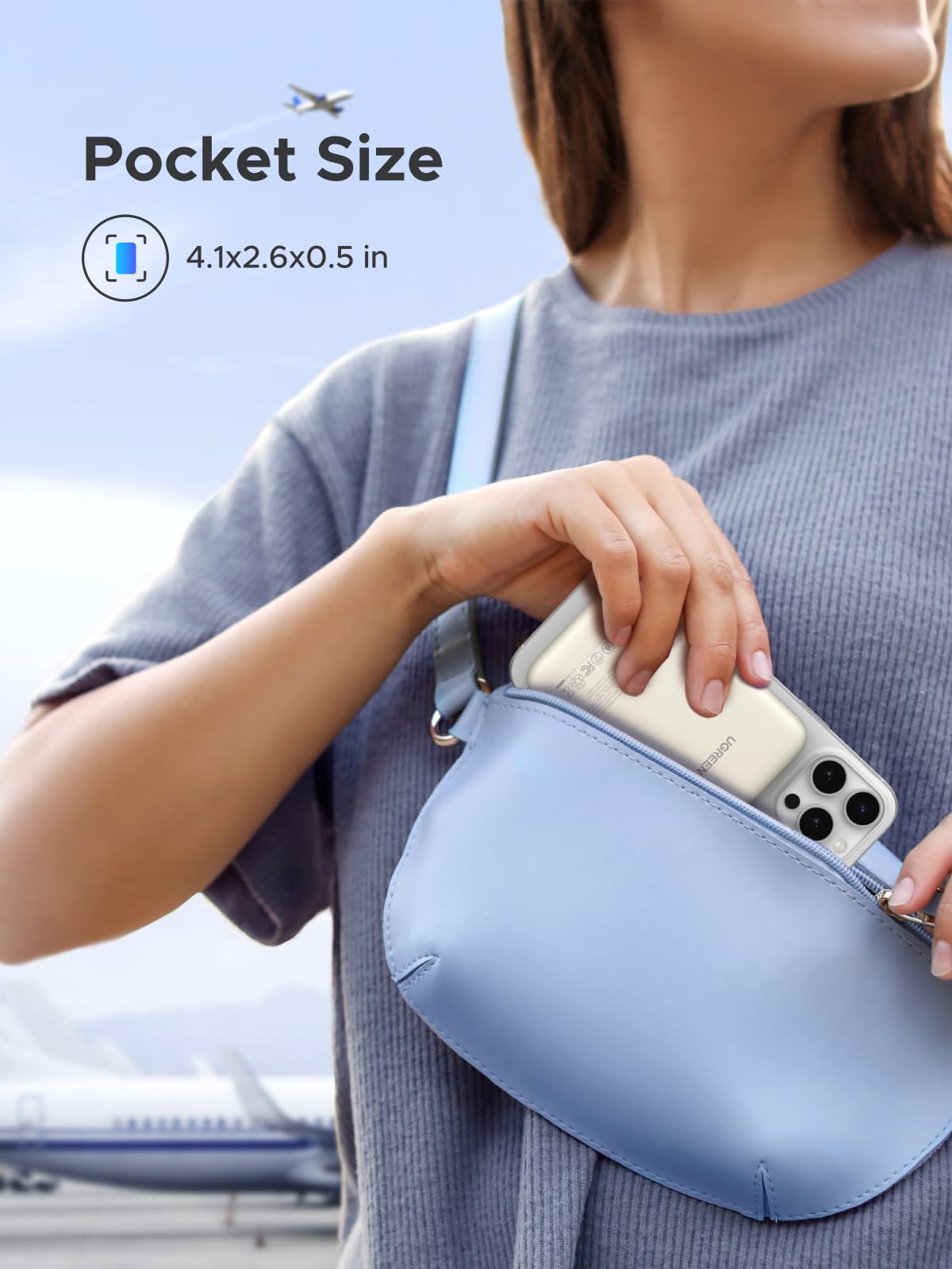 UGREEN Magnetic Power Bank,10,000mAh 7.5W