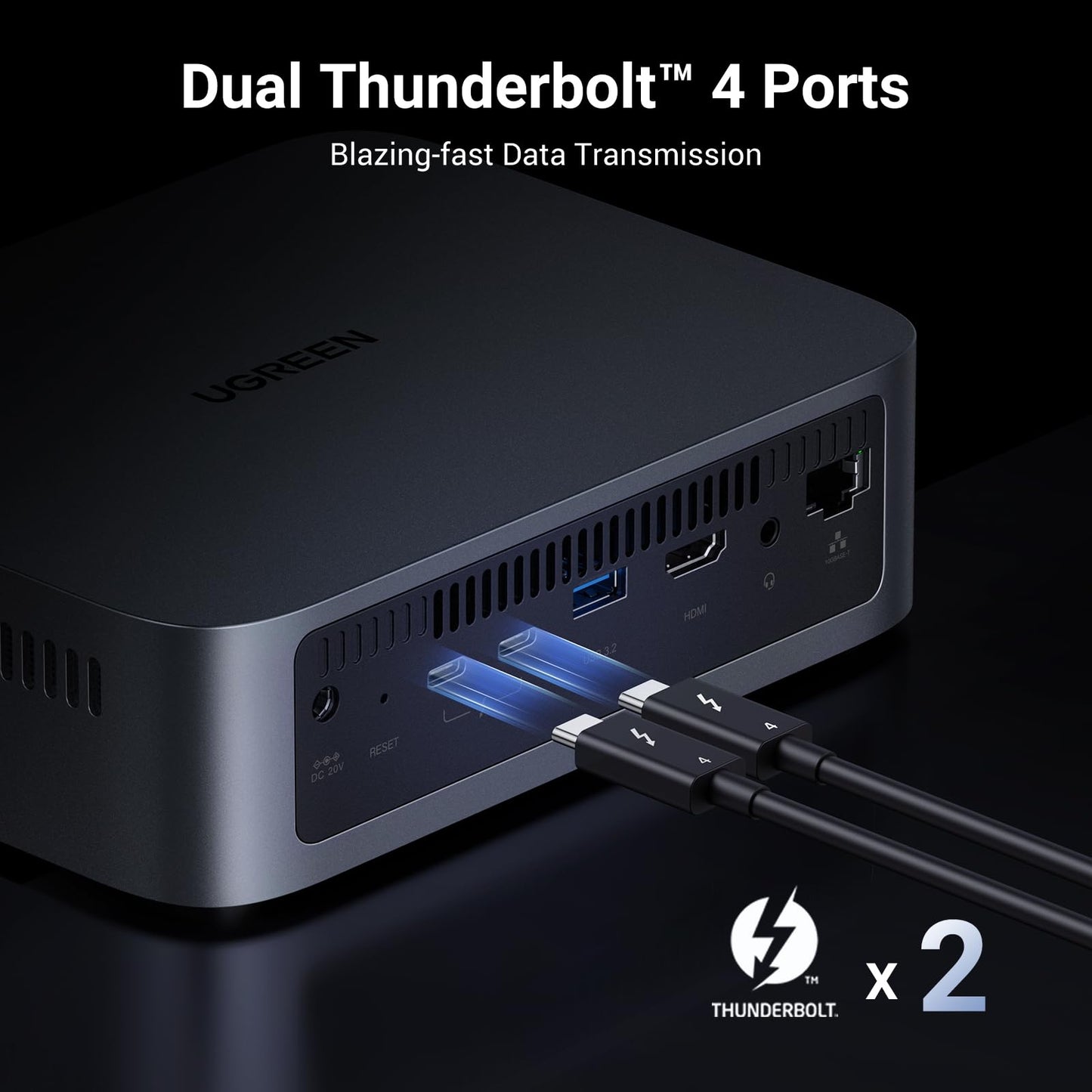 UGREEN Storage Network Attached DXP480T Plus Diskless EU