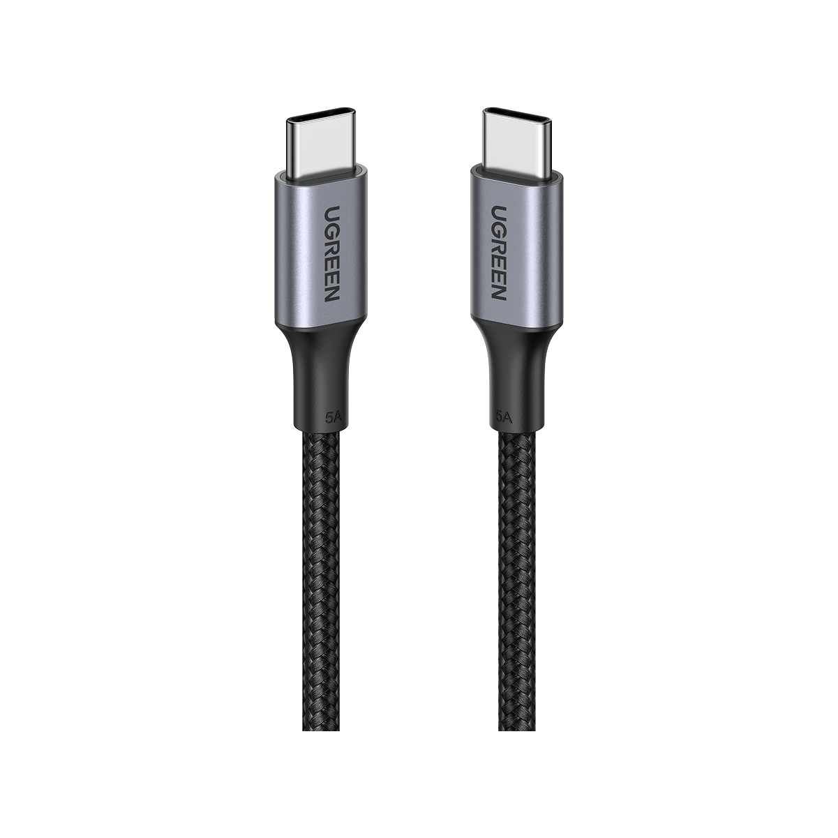 UGREEN Câble USB C vers USB C PD 100W Nylon Tressé (5A 20V Type C)