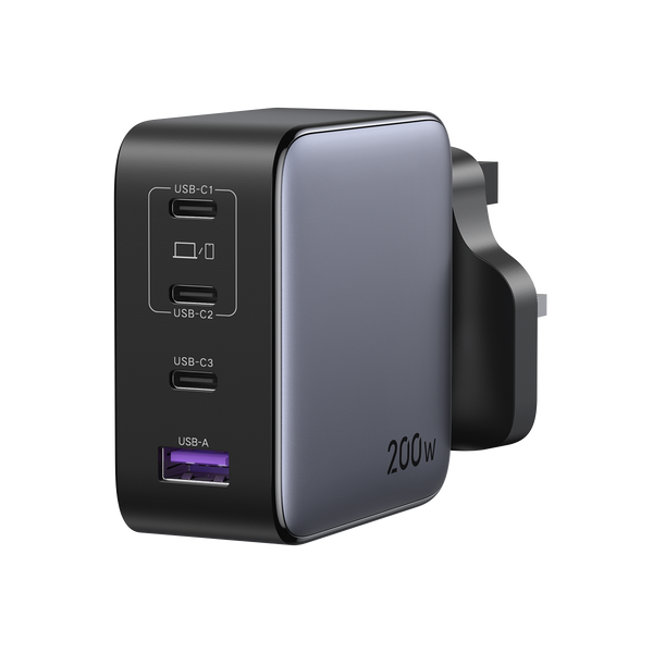 スマホアクセサリー UGREEN 4-Port GaN Fast Charger 200W UGREEN Nexode Charger GaN Fast 4-Port 200W – UGREEN Official Site