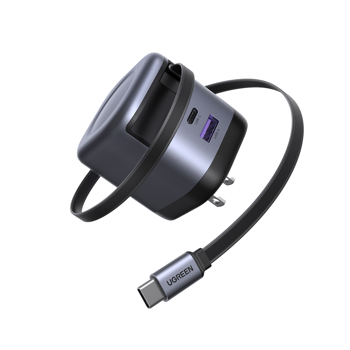 UGREEN Nexode 45W Charger with Retractable USB-C Cable