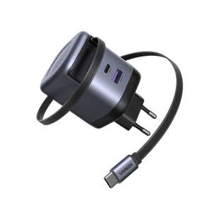UGREEN Nexode หัวชาร์จแบบยืดหดได้ บิวท์อินสาย USB-C 45W