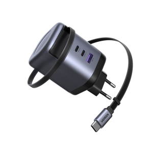 UGREEN Nexode หัวชาร์จแบบยืดหดได้ บิวท์อินสาย USB-C 100W