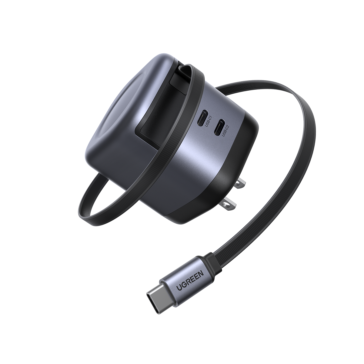 UGREEN Nexode 45W Charger with Retractable USB-C Cable