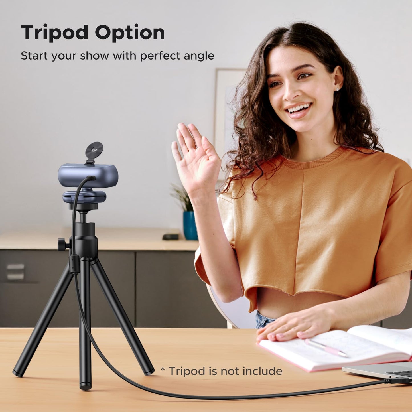 UGREEN 2K Webcam, Webcam for PC Ultra HD 1440P Computer Camera with Microphone,