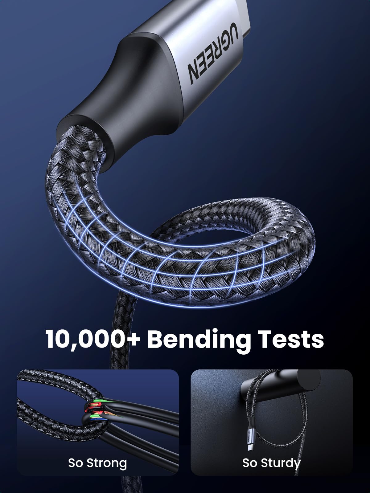 UGREEN 240W USB-C to USB-C Cable (6.6ft)