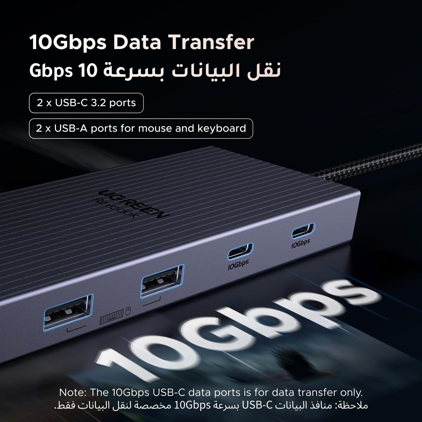 UGREEN Revodok Pro موزع USB-C ‏12 في 1